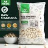 00024 Nikori Premium Raw Makhana – 200 g with 3 Free Masala Sachets